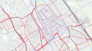 Gladheidsbestrijding van voetpaden op de Koepoortbrug